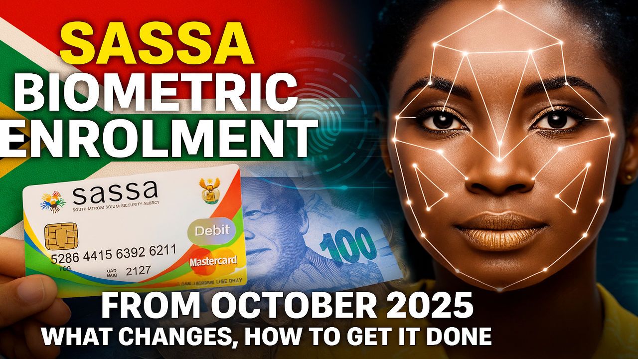 SASSA Biometric Enrolment From October 2025: What Changes, Who Must Enrol, and How to Get It Done