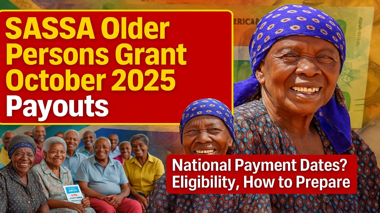 SASSA Older Persons Grant - October 2025 Payouts: Exact Amounts, National Payment Dates (Not Province-Specific), Eligibility, and How to Prepare
