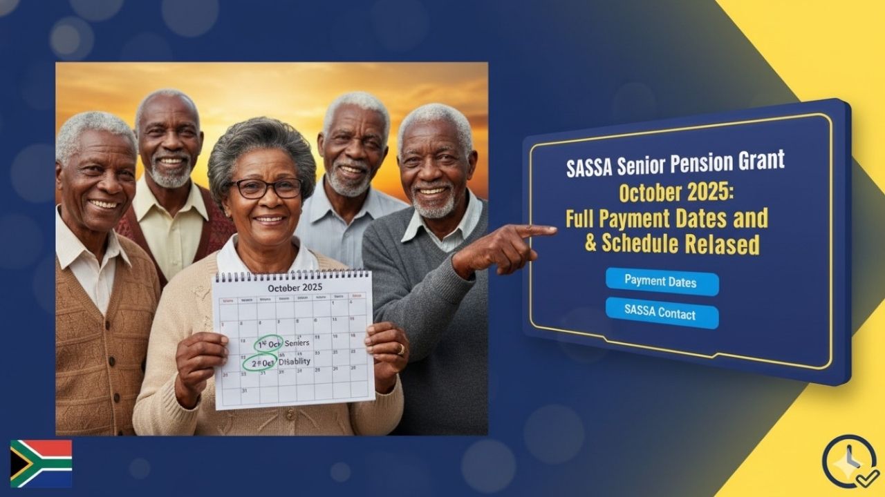SASSA Senior Pension Grant October 2025: Payment Dates, Eligibility, Amounts and How to Apply